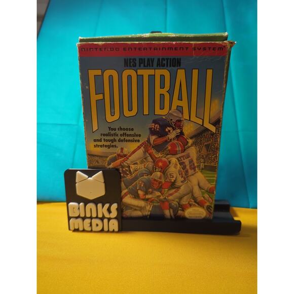 NES PLAY ACTION FOOTBALL - Nintendo NES Compete In Box Test - Picture 1 of 12